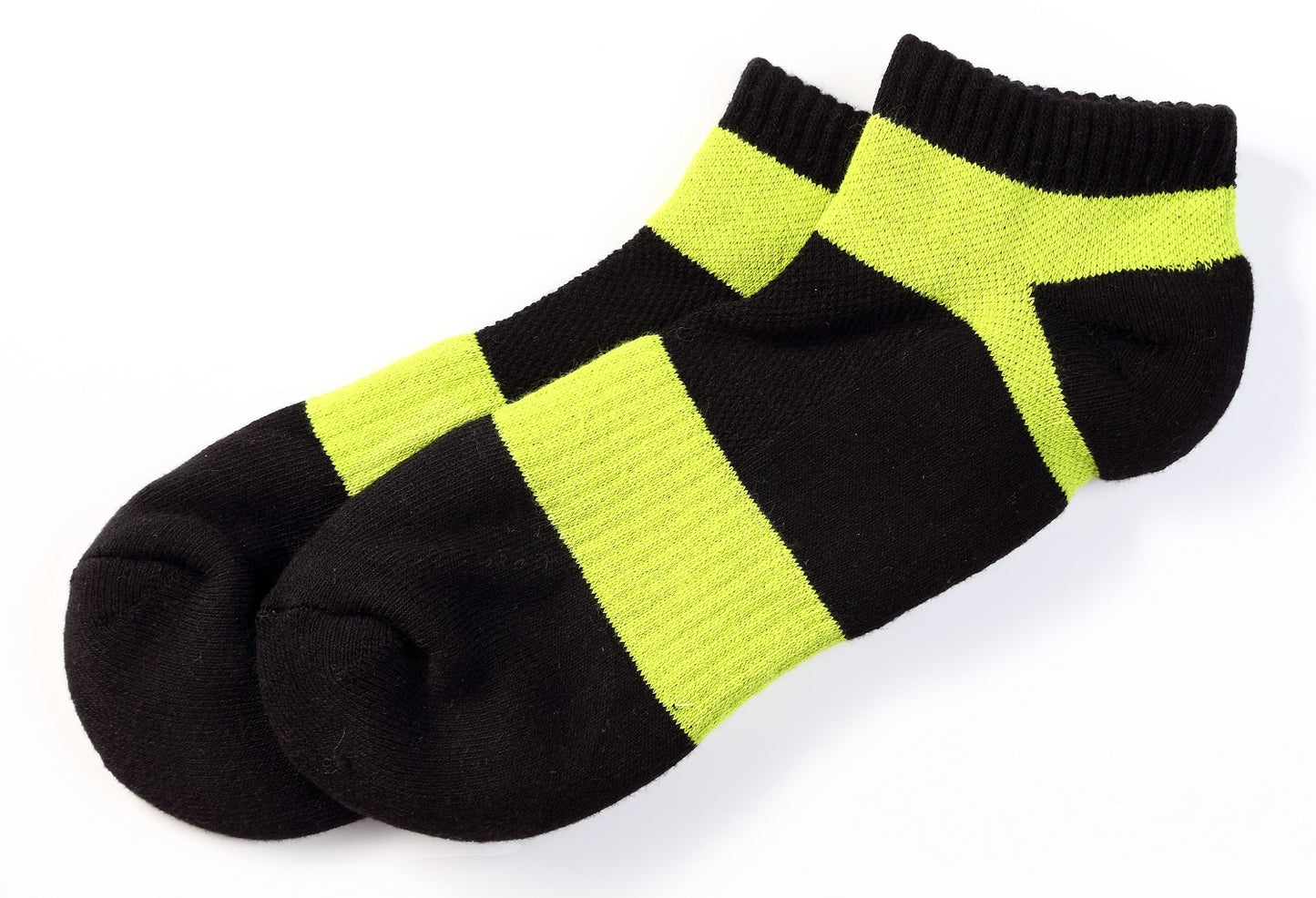 船型運動襪(黑/白/灰/黑-鮮綠/黑-橘/黑-灰/白-寶藍/亮黃-深綠)