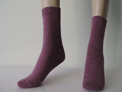 兔毛襪(深灰/咖啡/紫紅)